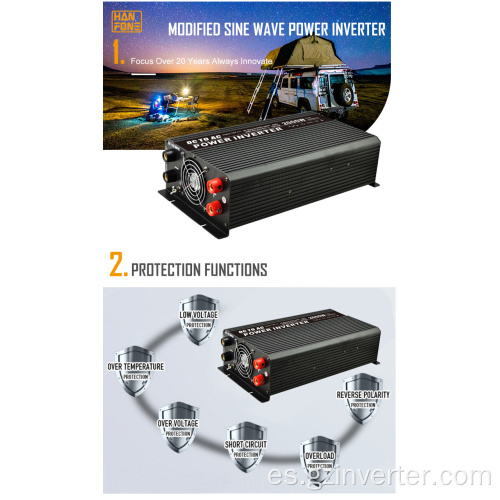 Modificar el inversor de onda sinusoidal 2000W 12V-220 Inverter de alimentación